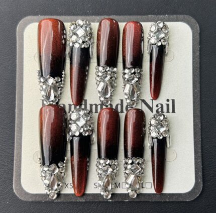 Easy-Apply Cat's Eye Long Nail Tips(A-C-27)