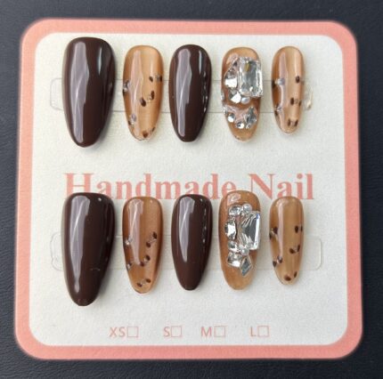 Orange Americano Vintage Dark Brown Nail Polish(A-E-27)